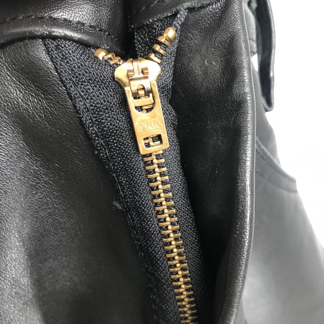 VANSON レザーパンツ　35　ブラック