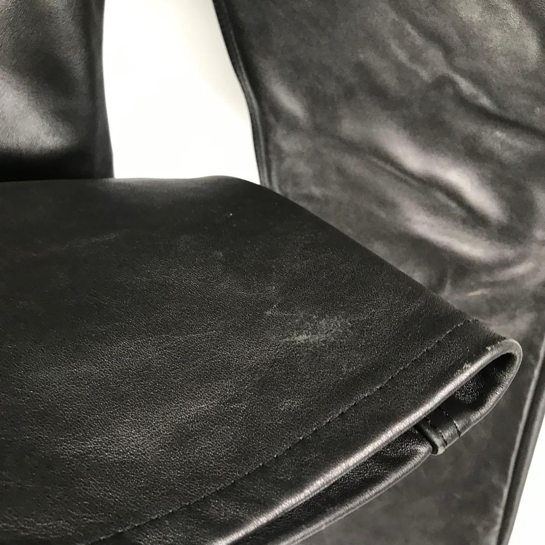 VANSON レザーパンツ　35　ブラック