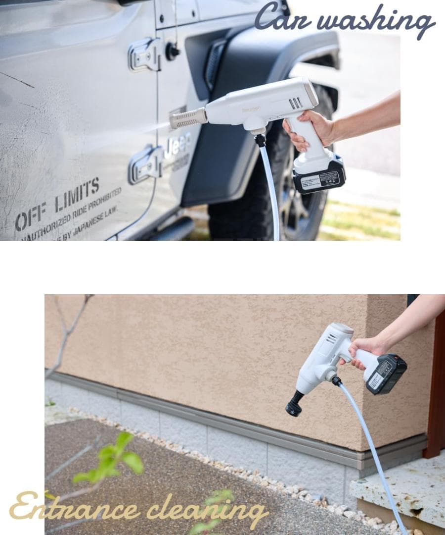 【新品】スリーアップ Raccoon 充電式 ポータブル高圧洗浄機 Lタイプ
