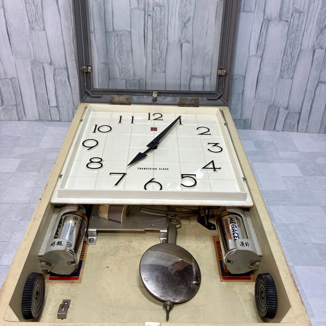 ナショナル 壁掛け時計 TRANSISTOR CLOCK トランジスタ 昭和