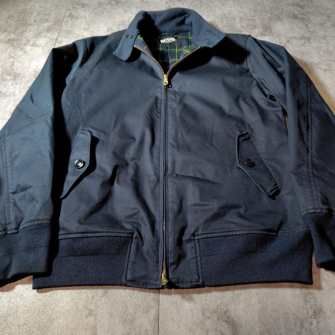 美品✨ビームス　スイングトップ　ハリントンジャケット　Wジップ　裏チェック　XL
