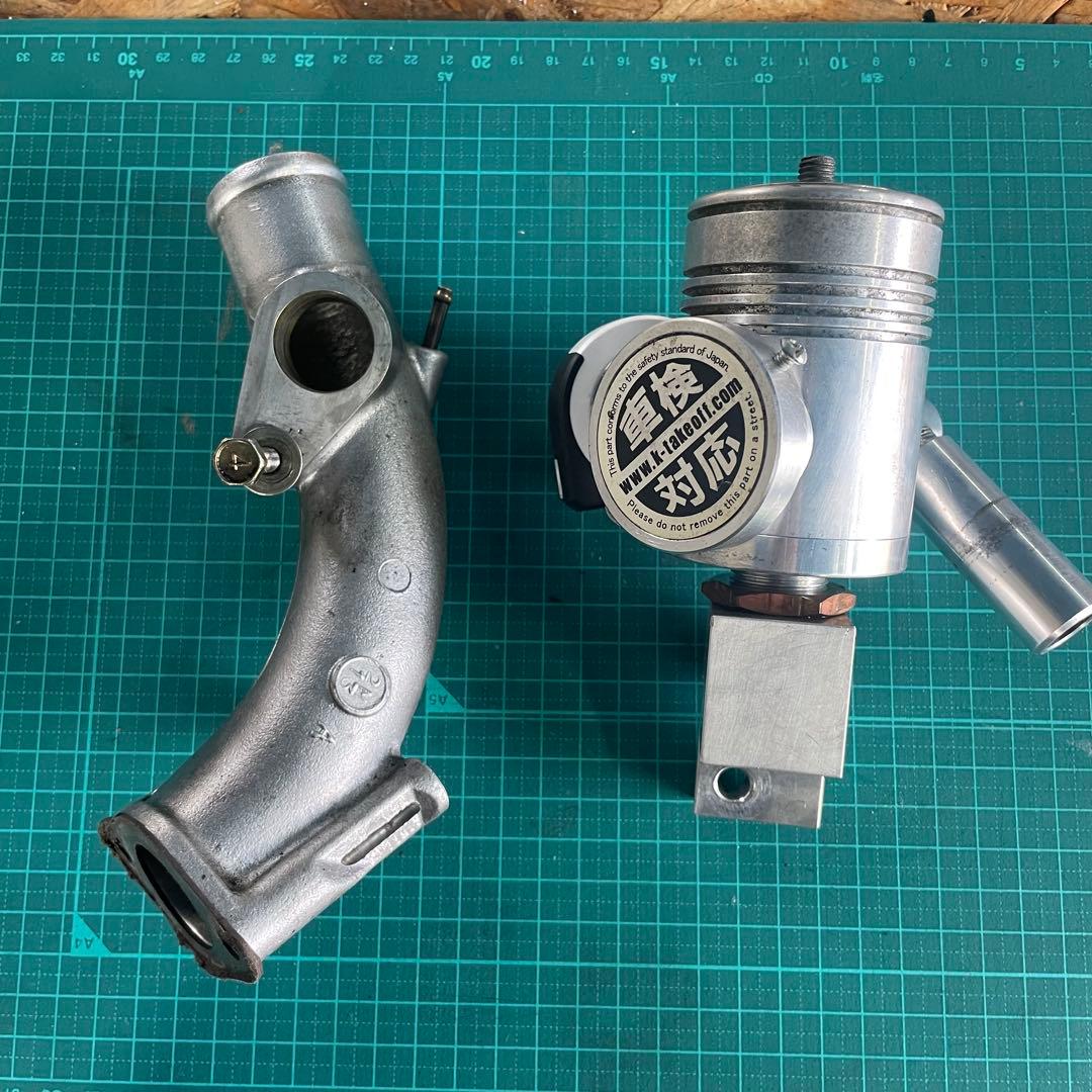 【車検対応品】JB23用 テイクオフ ブローオフバルブ インレットパイプ付き!!