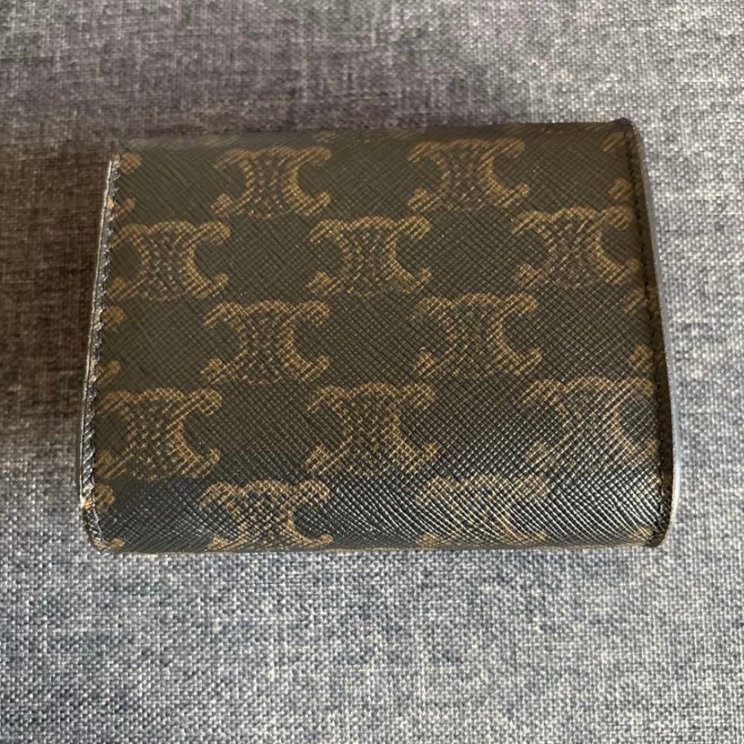 CELINE スモール フラップウォレット トリオンフ　トリオンフキャンバス
