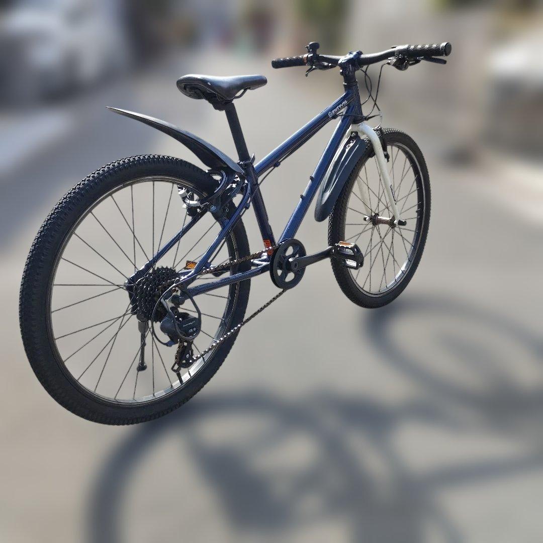 クロスバイク 24インチ ヨツバサイクル 8スピード