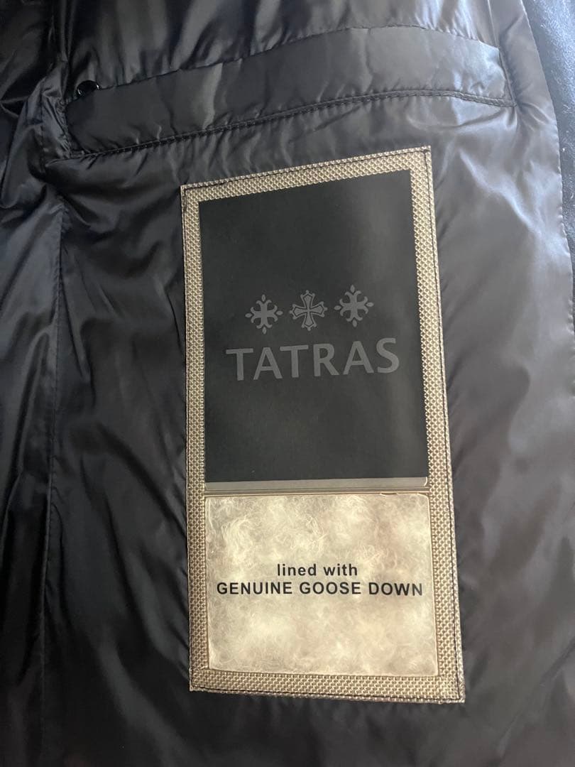 【美品】TATRAS SPINOSA ウールノーカラーダウン L クリーニング済