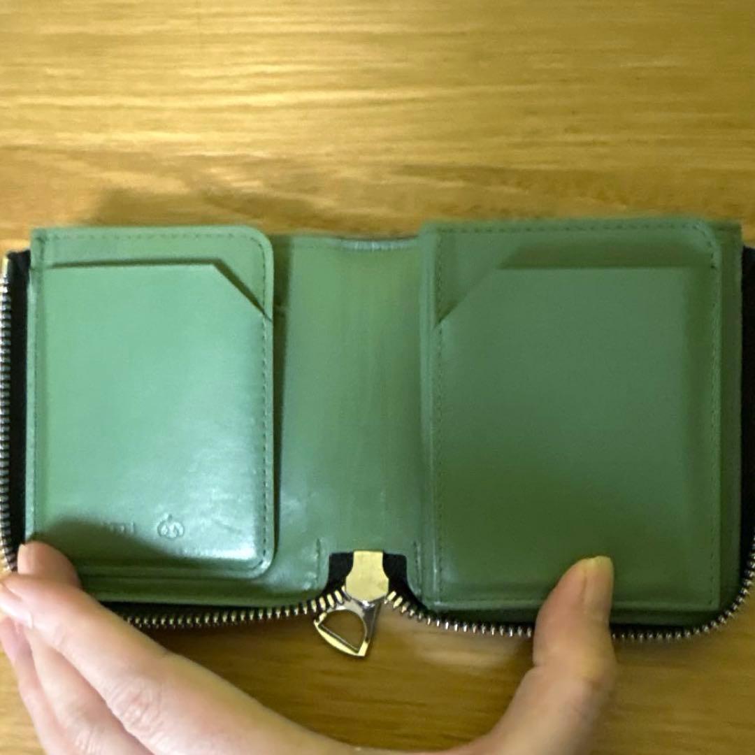 最終価格　希少　VAKT &ITTIコラボお財布 ブラック×グリーン　シシクイ