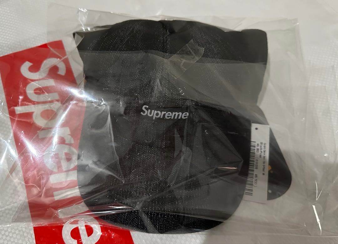 supreme コーデュラ　デニム　スモールボックス　6パネル　キャップ