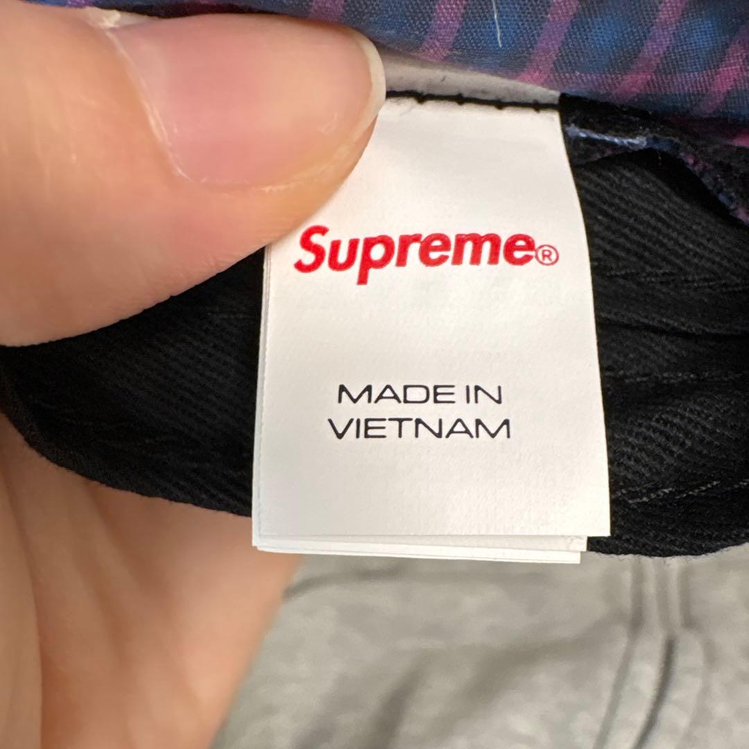 帽子 Supreme Cordura Plaid Camp Cap Purple