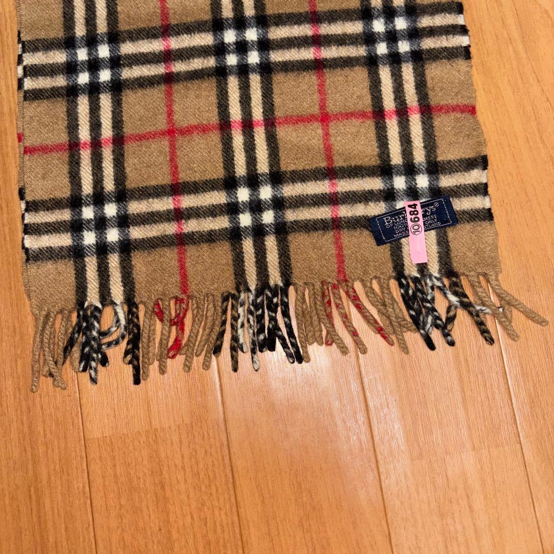 Burberrys バーバリー　チェック柄 マフラー 100%カシミヤ