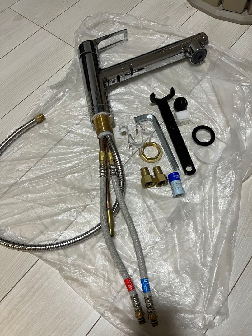 クリナップ　浄水器一体型　省エネシングル水栓　ZSMJT428R20BH