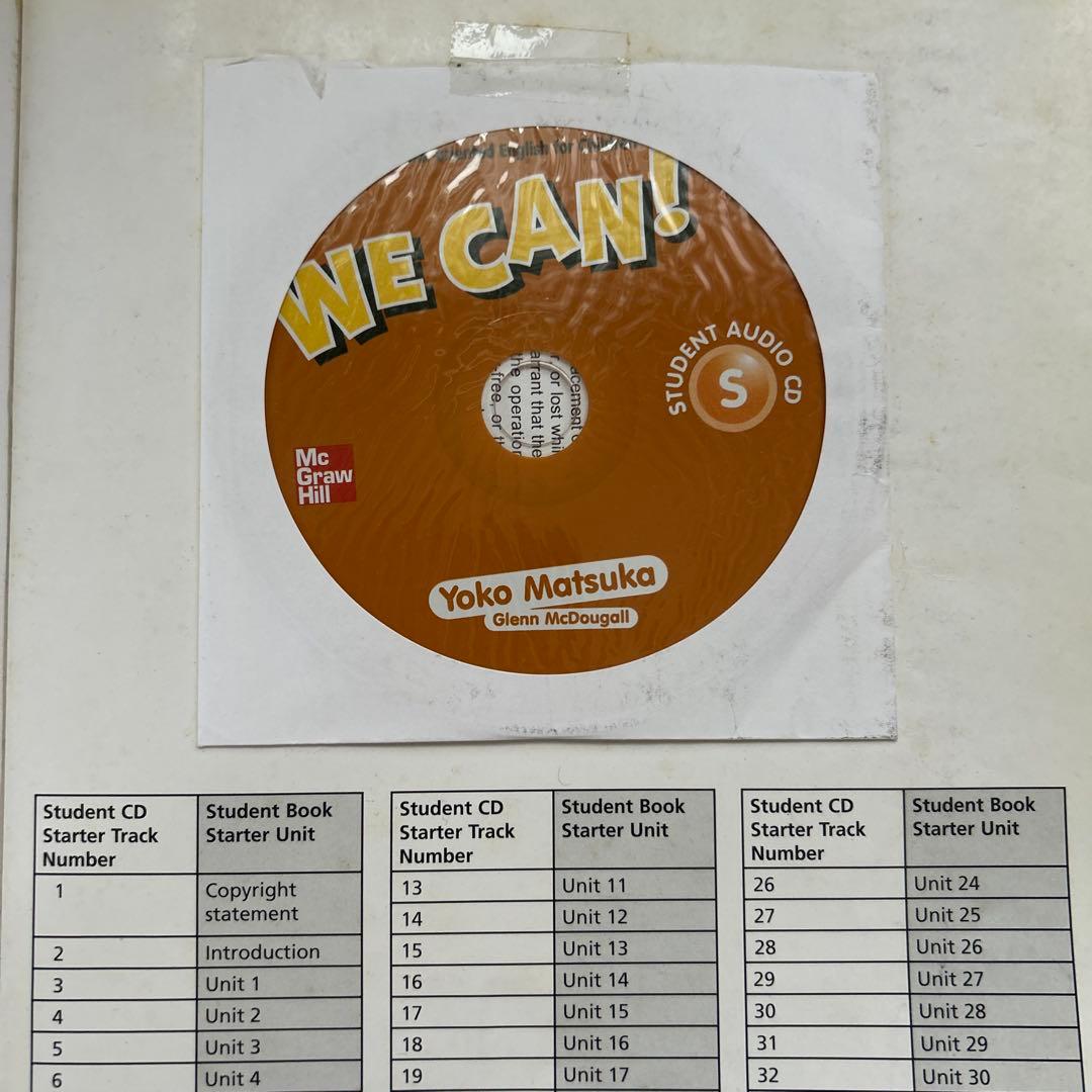 WE CAN! Starter 指導書＋CD＋生徒用教材4点セット 英語教材