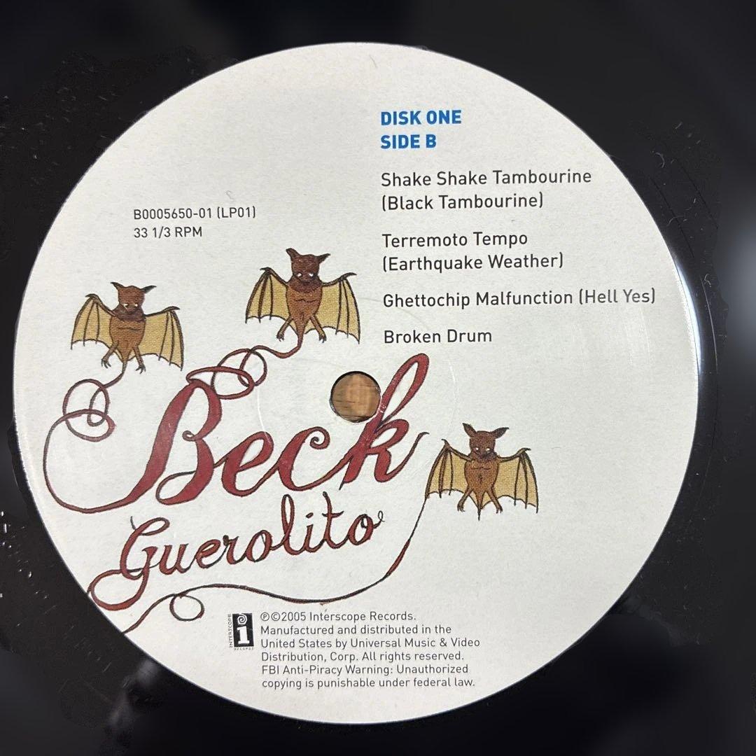ベック 名盤 レコード グエロリート USオリジナル盤