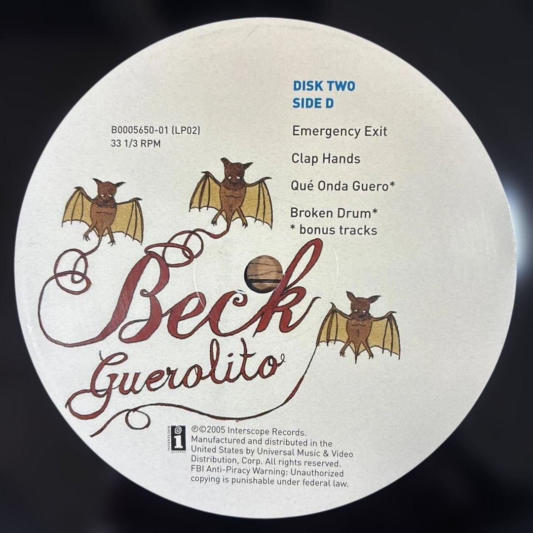 ベック 名盤 レコード グエロリート USオリジナル盤