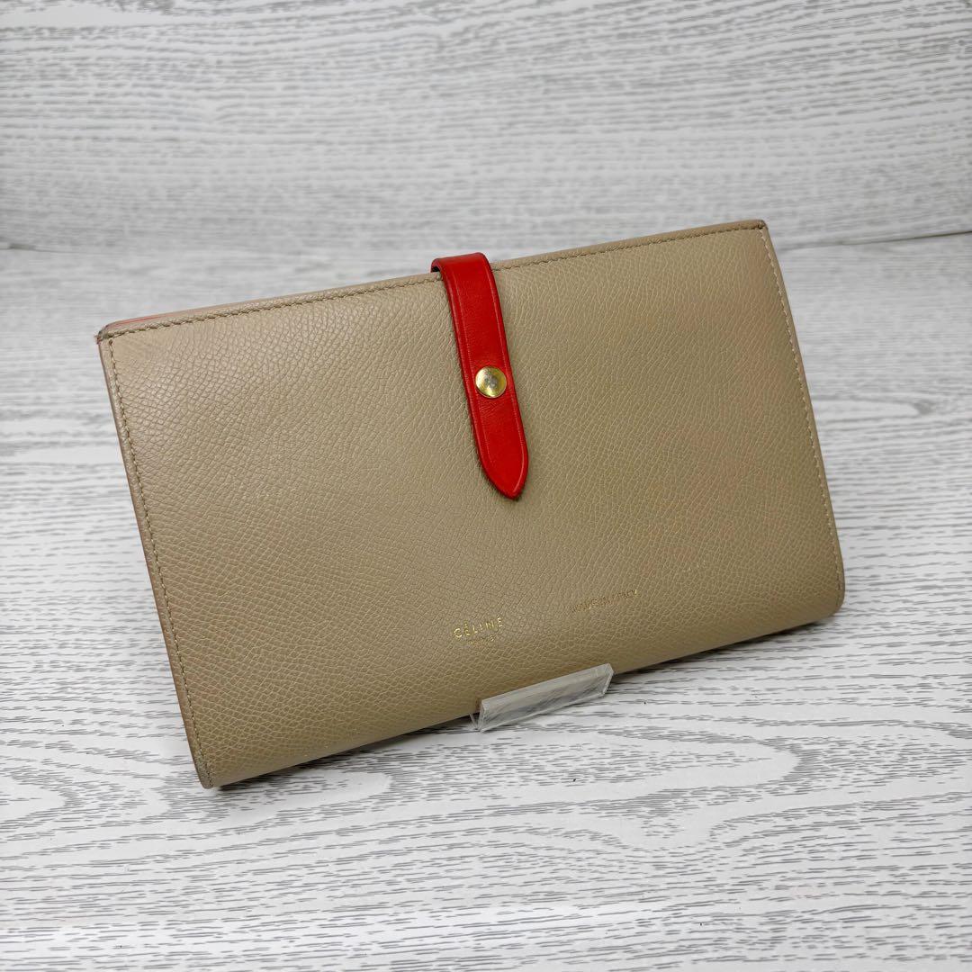 美品　CELINE セリーヌ　二つ折り財布　手帳型　S8548