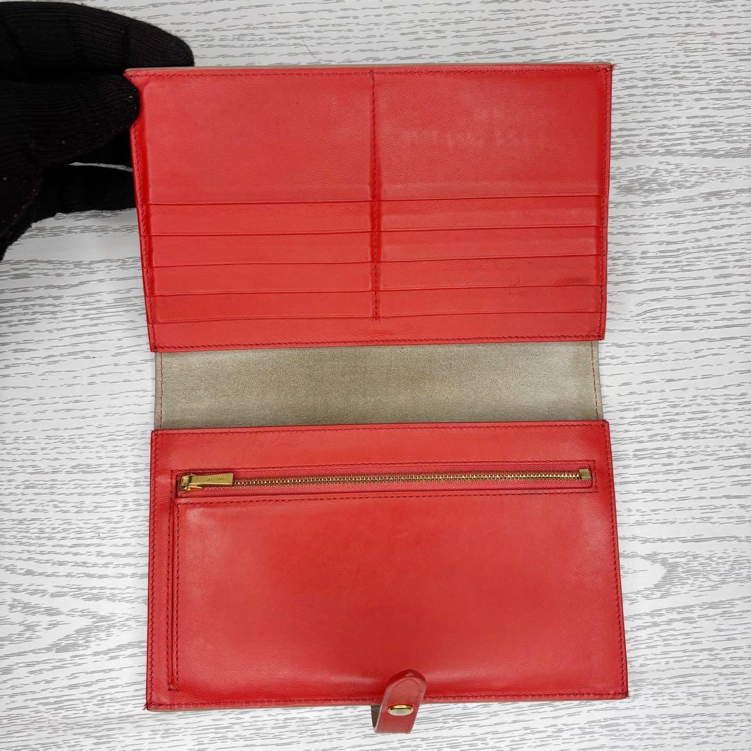 美品　CELINE セリーヌ　二つ折り財布　手帳型　S8548
