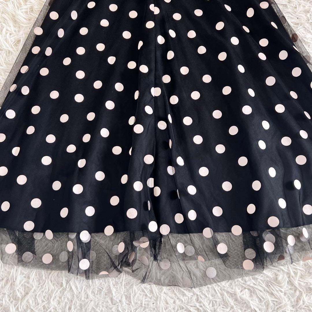 SHE TOKYO シートーキョー チュール ドット ロング スカート