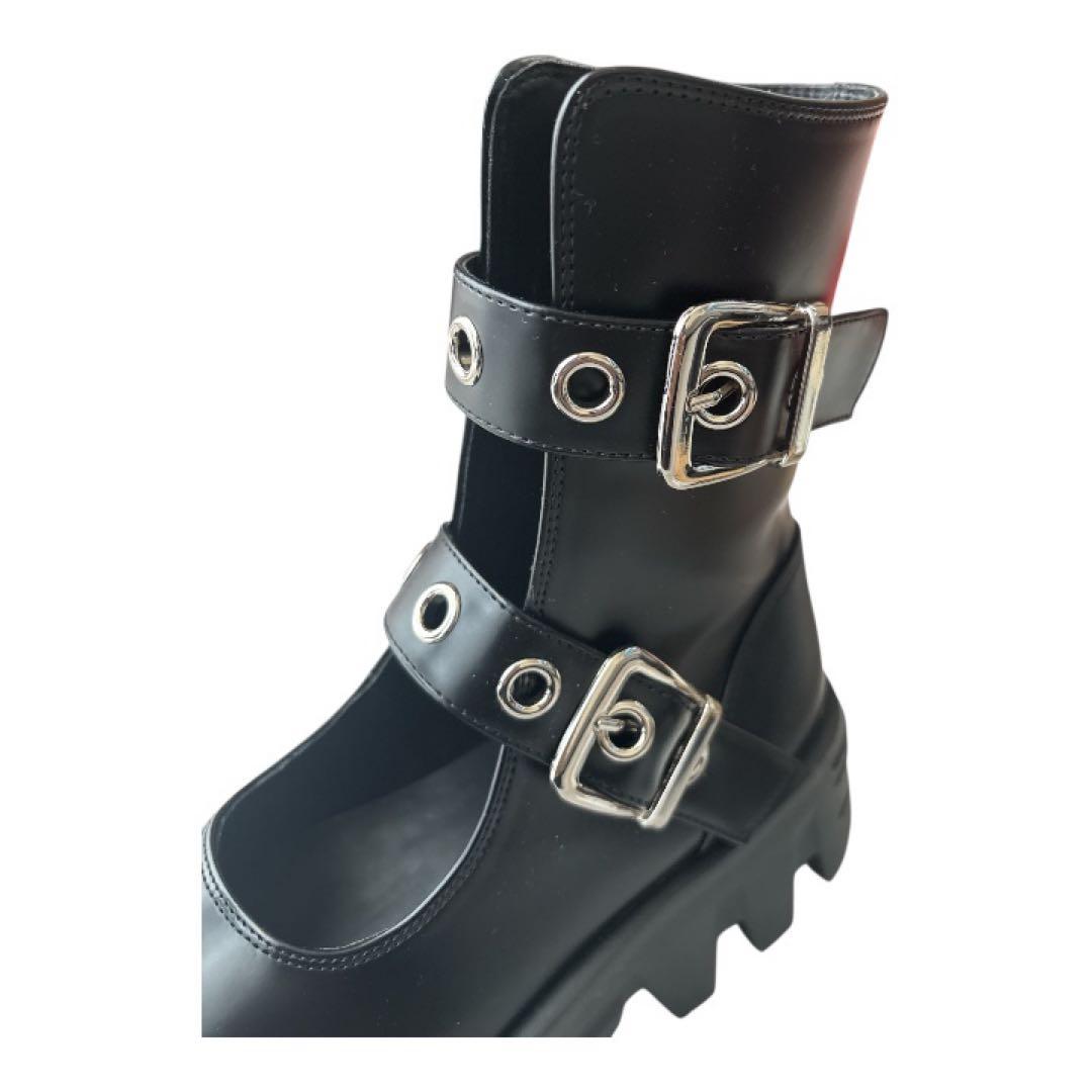 極美品✨キャンディストリッパーCND PLATFORM ブーツ 黒 M 24cm
