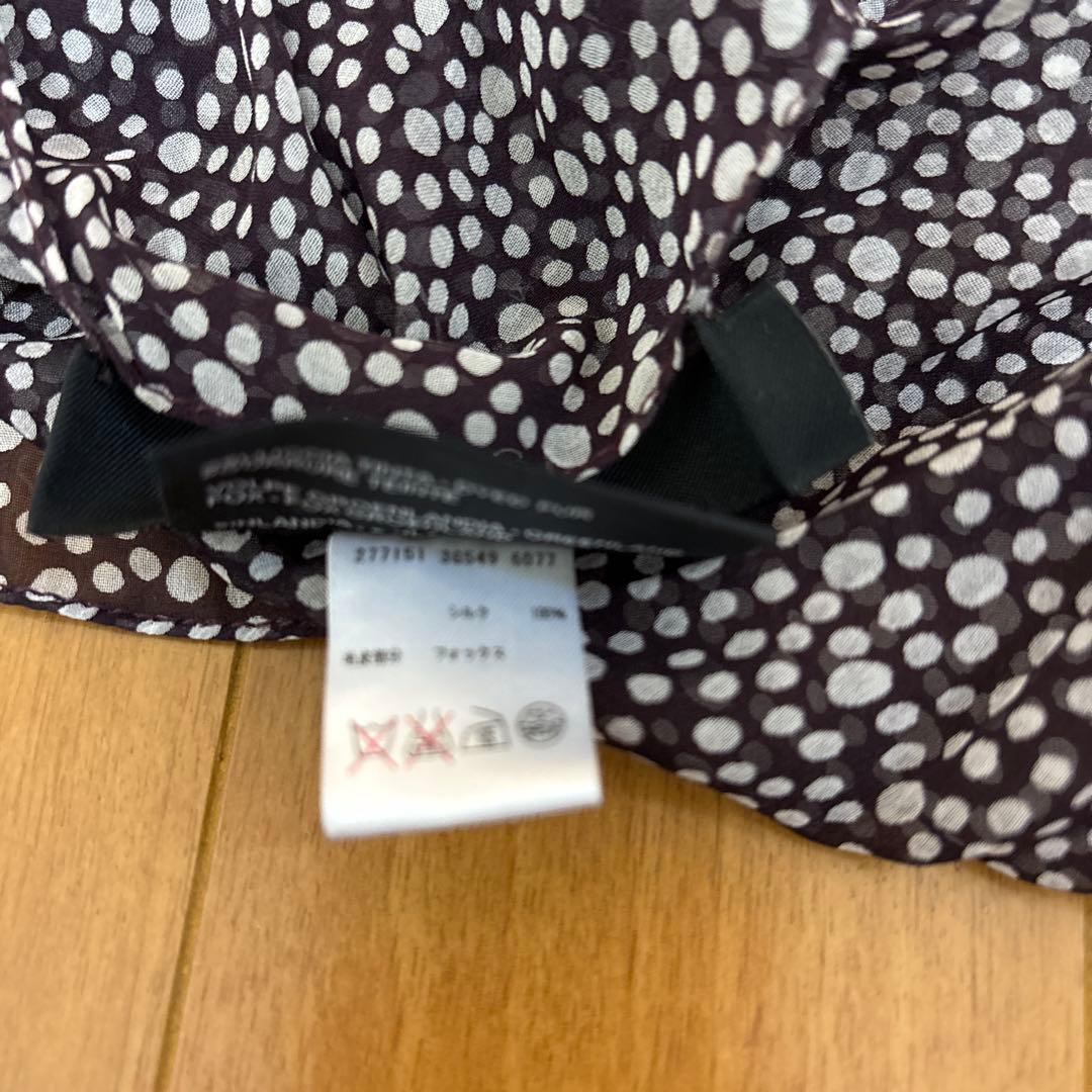 GUCCI ドット柄 シルク ストール