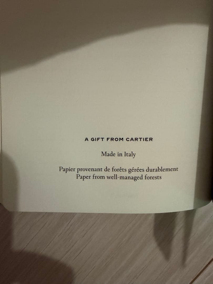 Cartier カルティエ ノベルティ ノート メモ帳　2冊