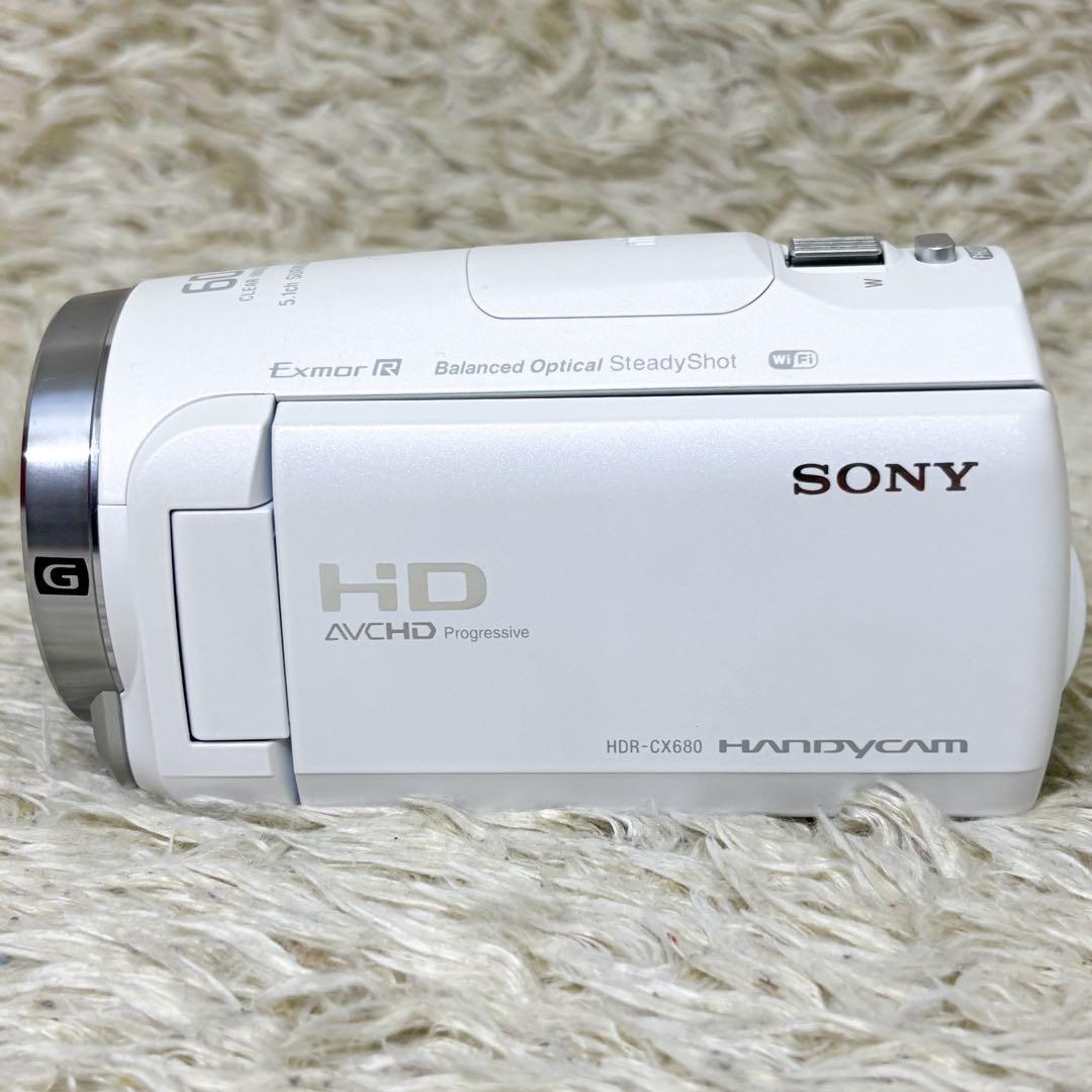 【未使用級】ソニー ハンディカム HDR-CX680 ビデオカメラ ホワイト