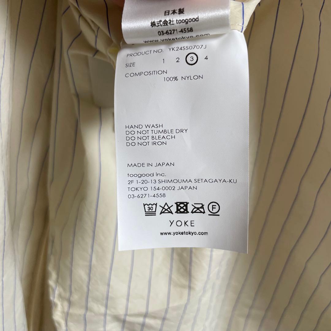 ジャケット・アウター YOKE 2024SS STRIPE DOUBLE JACKET