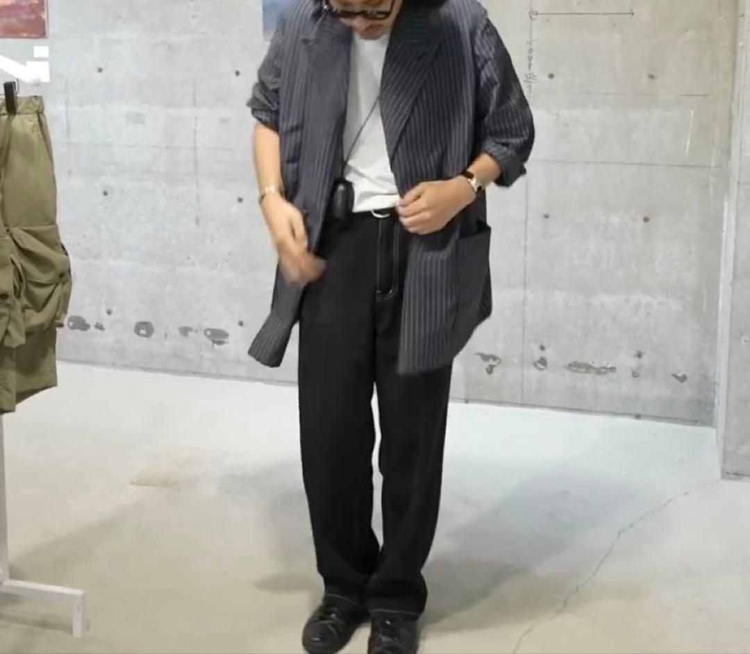 ジャケット・アウター YOKE 2024SS STRIPE DOUBLE JACKET