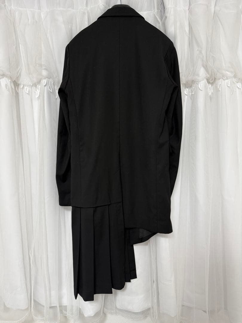 CIVARIZE アシンメトリープリーツロングテーラードジャケット 46