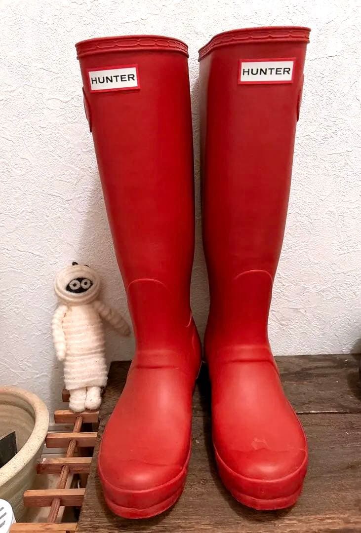 ハンターレインブーツ　レッド　24cm