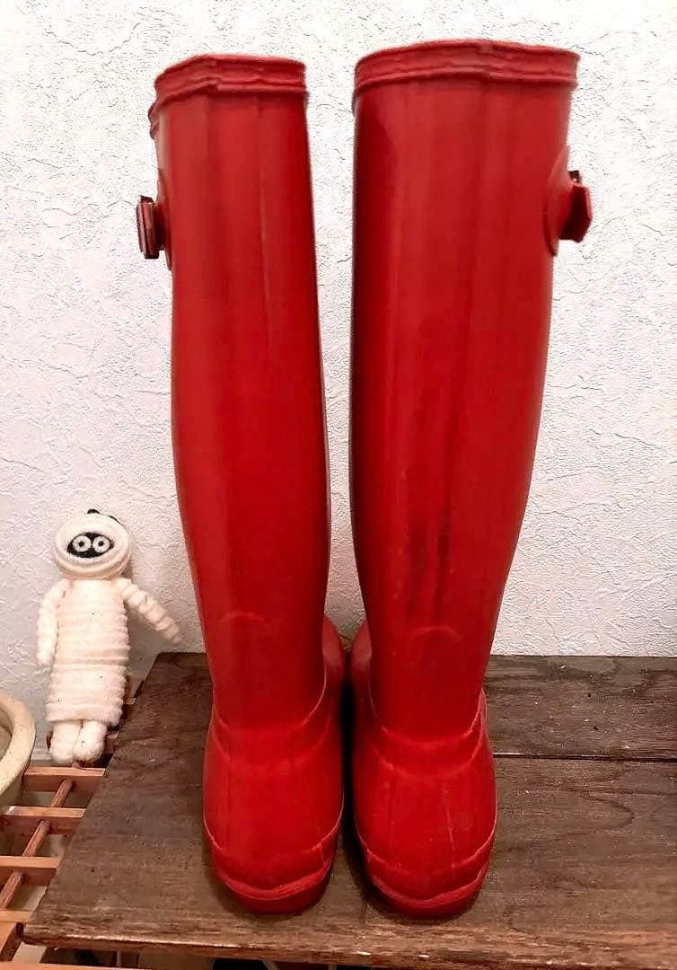 ハンターレインブーツ　レッド　24cm