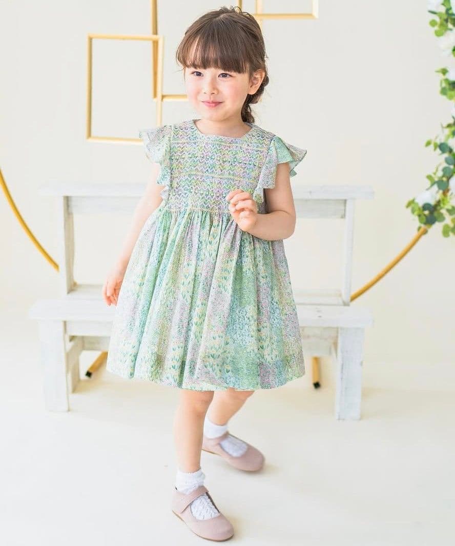 ワンピース Kidiwi - Leanne dress (Green floral) 2A