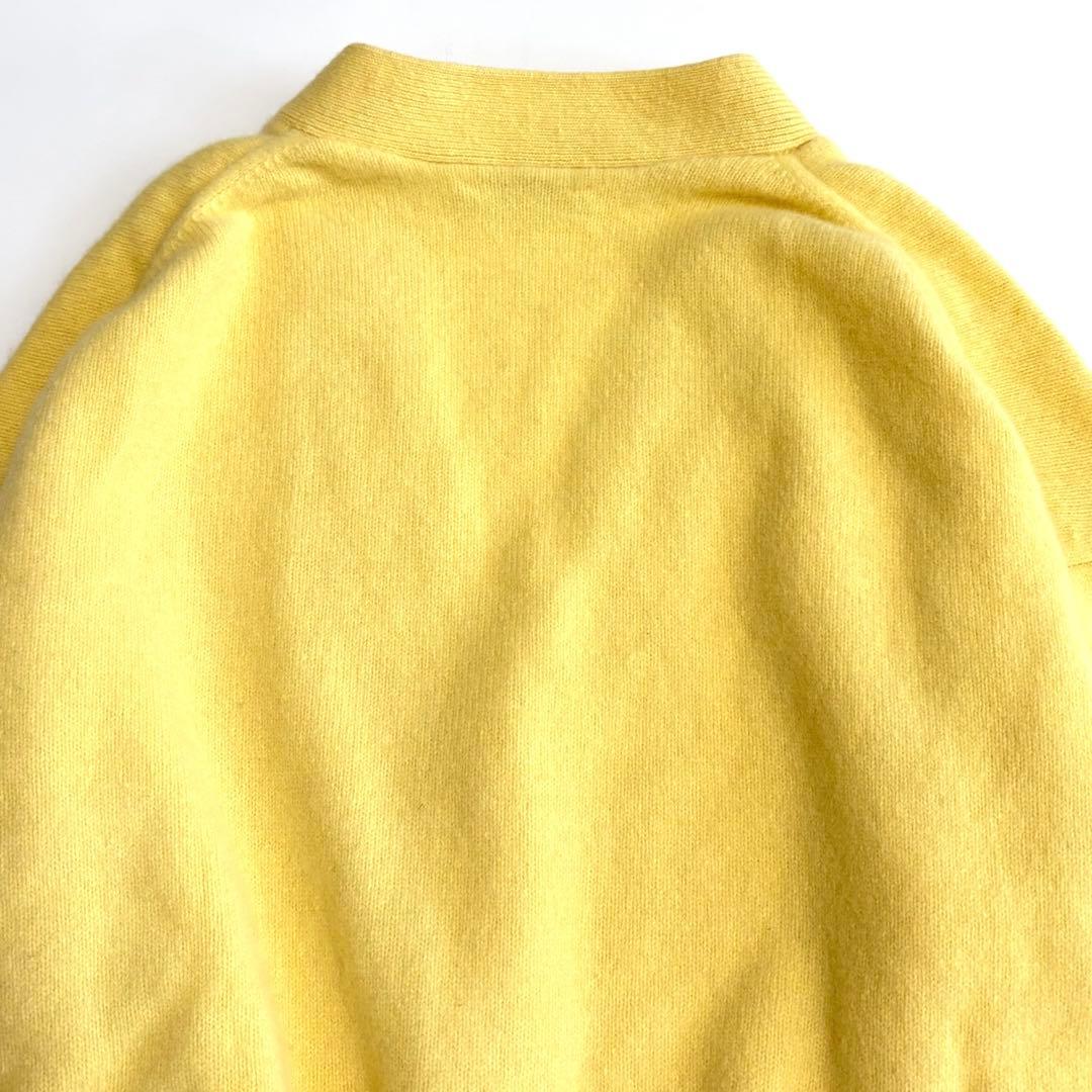 極美品☆シップス 洗える 7G ウールカシミヤ Vネック カーディガン ゆったり
