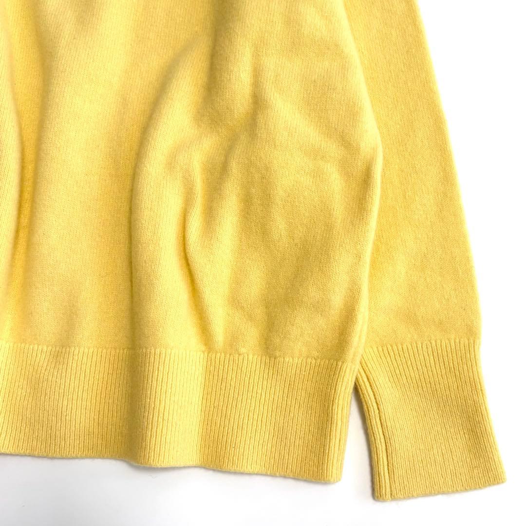 極美品☆シップス 洗える 7G ウールカシミヤ Vネック カーディガン ゆったり
