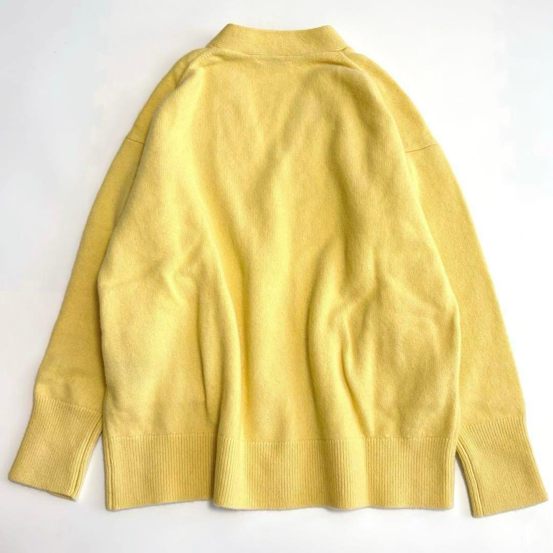 極美品☆シップス 洗える 7G ウールカシミヤ Vネック カーディガン ゆったり