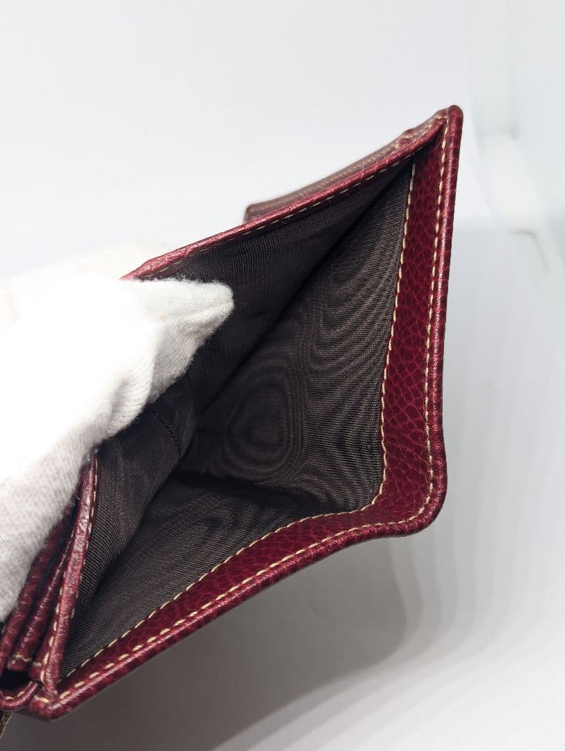 GUCCI グッチ 二つ折り 財布 GGキャンバス シェリーライン