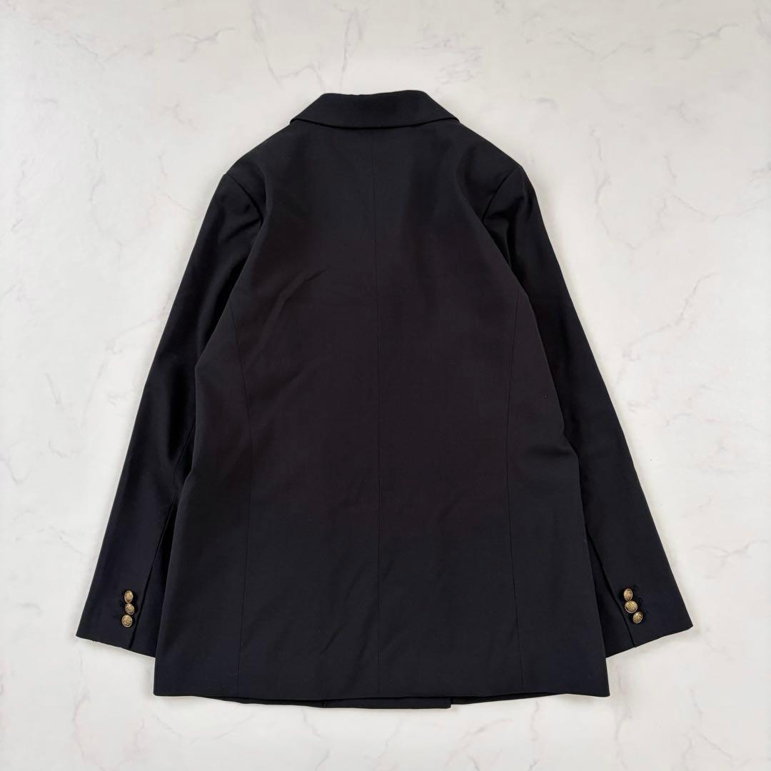 美品　Mila Owen 金釦オーバーサイズダブルブレストジャケット　紺ブレ
