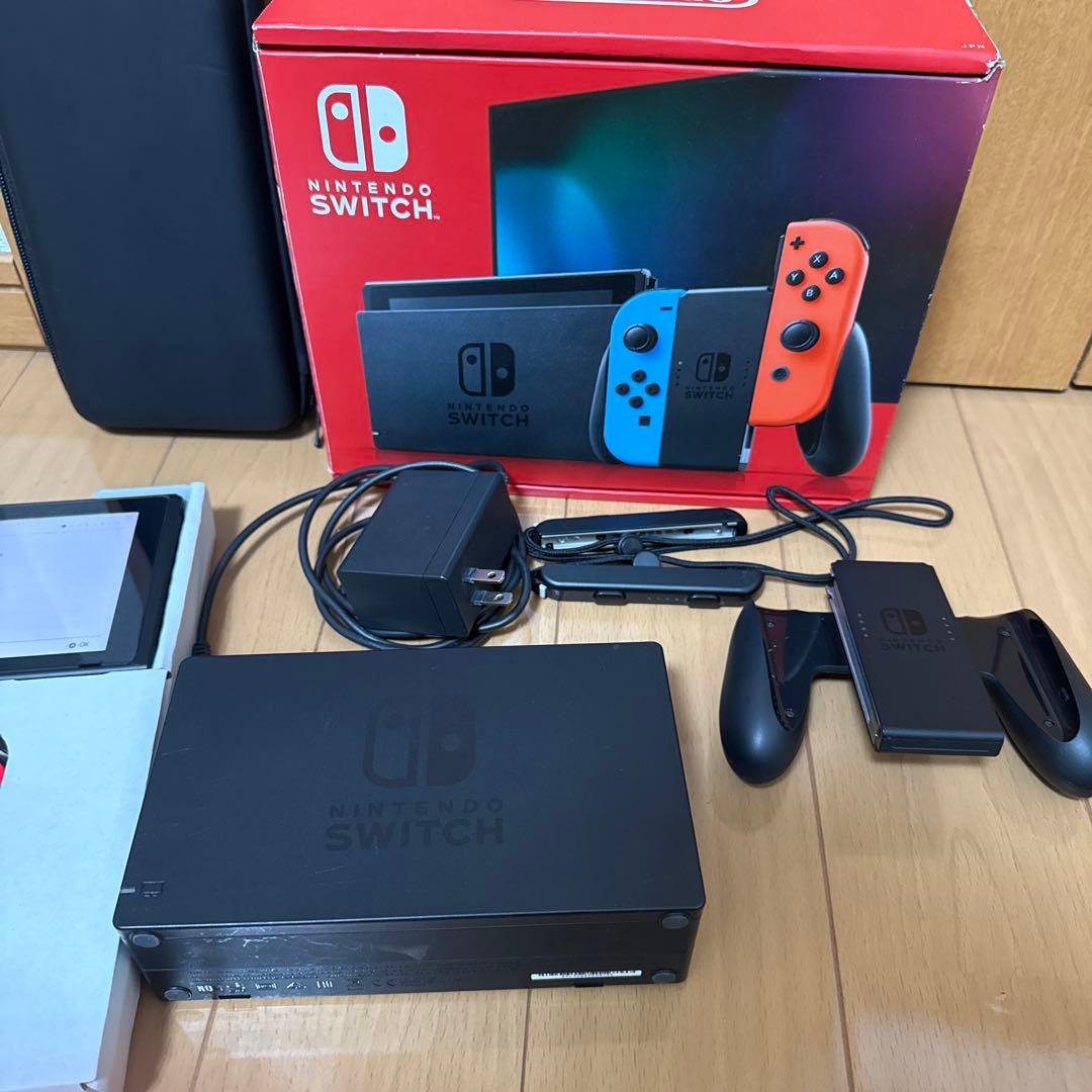 nintendo switch 本体 SDカード・ケース付き