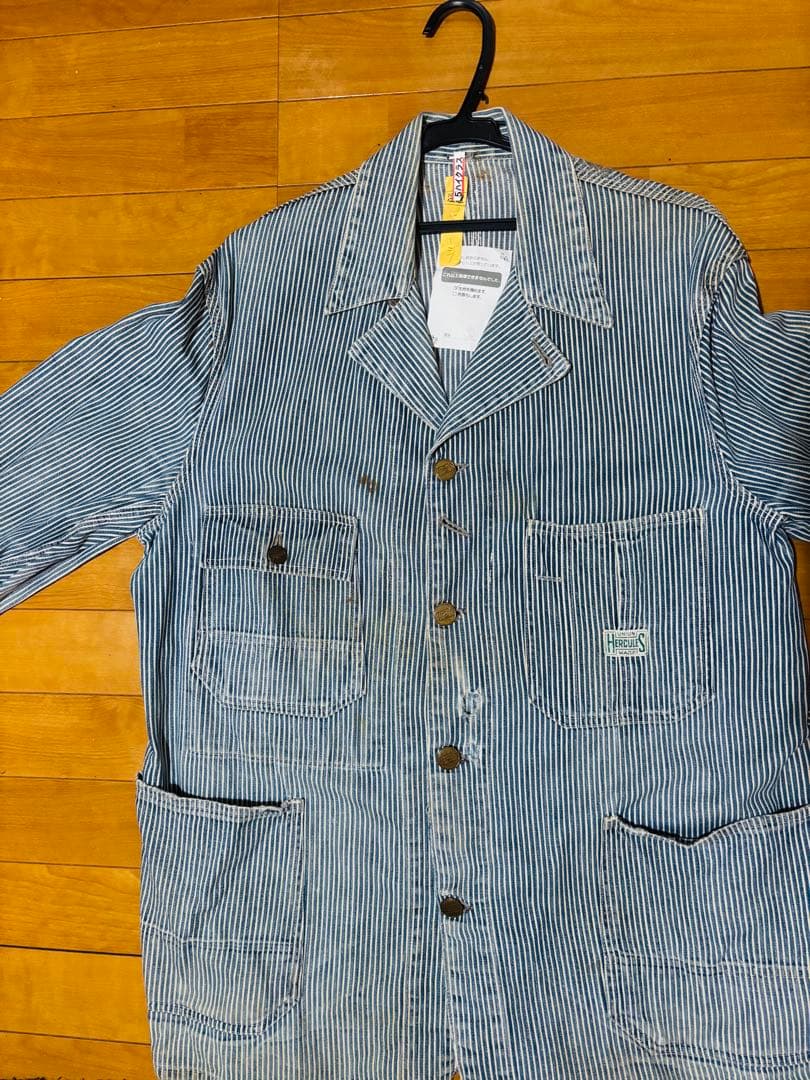 HERCULESハンマータグ 40sカバーオール ヒッコリー