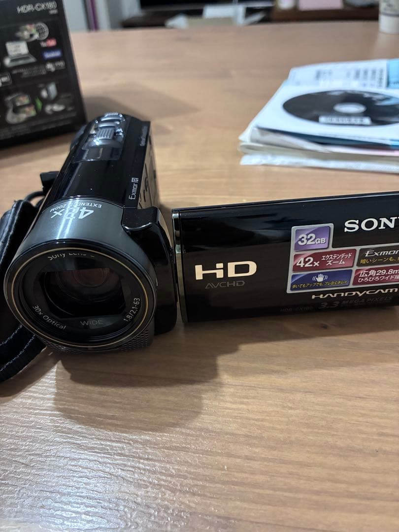 SONY HDR-CX180 ビデオカメラ ハンディカム 動作確認済み 箱あり
