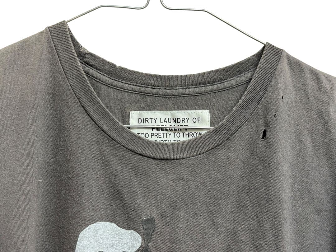 カ*ニ様 中古PEEL&LIFTピール&リフト製Tシャツ 小穴擦り切れused加