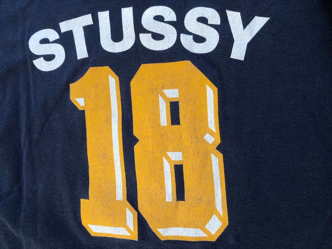 90s USA製　STUSSY 18周年記念T XL