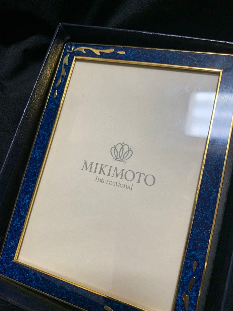 MIKIMOTO Internationalフォトフレーム ネイビー。新品未使用