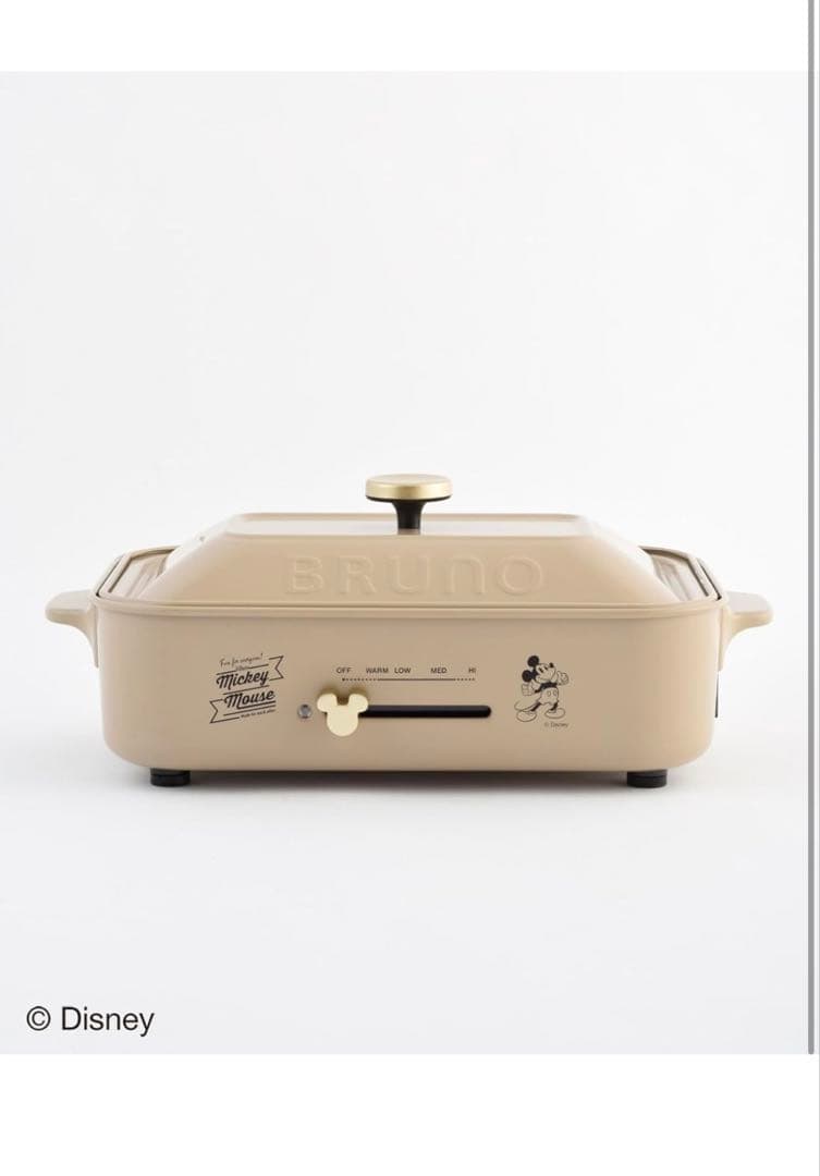 BRUNO ディズニー　ミッキーマウス ホットプレート　※箱に一部凹みあり