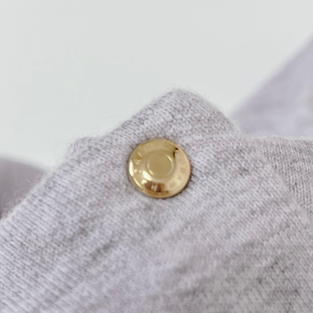 美品✨現行 ドゥロワー コットンカシミヤ裏毛ドットボタンカーディガン