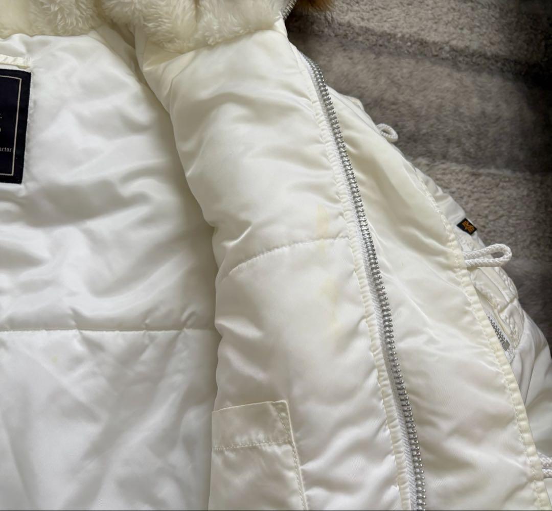 【ALPHA INDUSTRIES】N-3B ホワイト 超希少色 XL