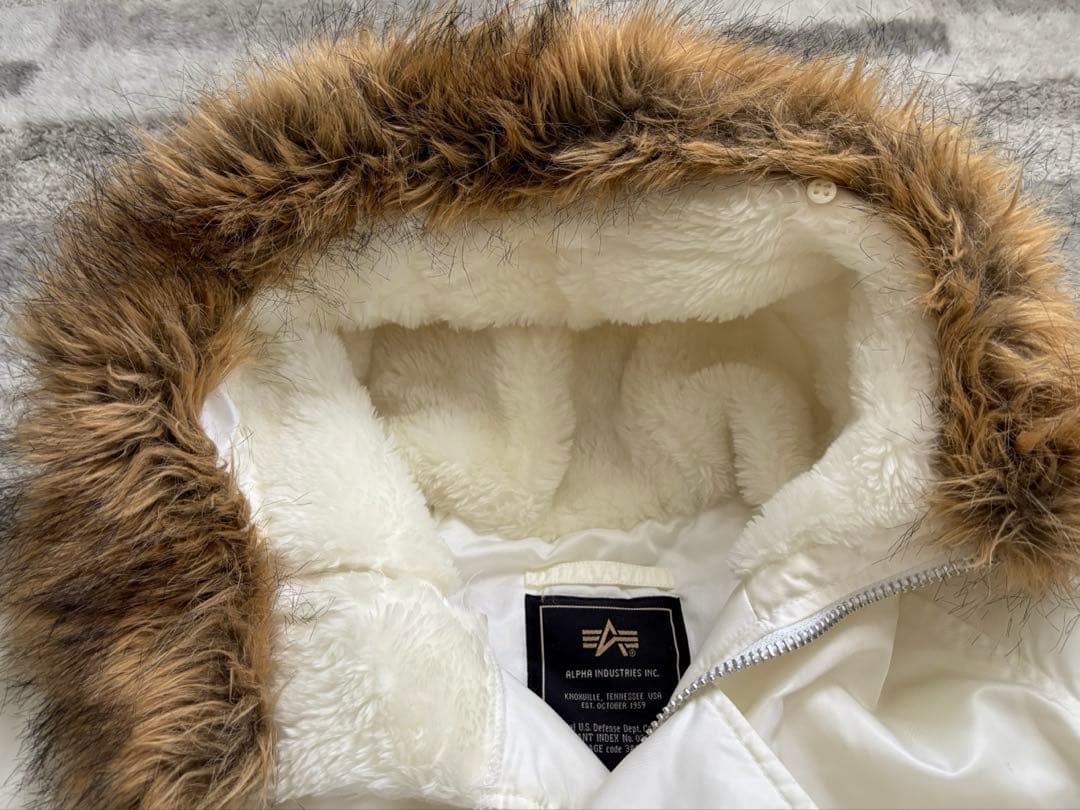 【ALPHA INDUSTRIES】N-3B ホワイト 超希少色 XL
