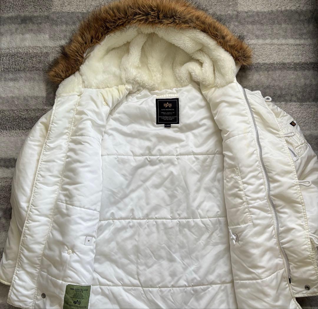 【ALPHA INDUSTRIES】N-3B ホワイト 超希少色 XL