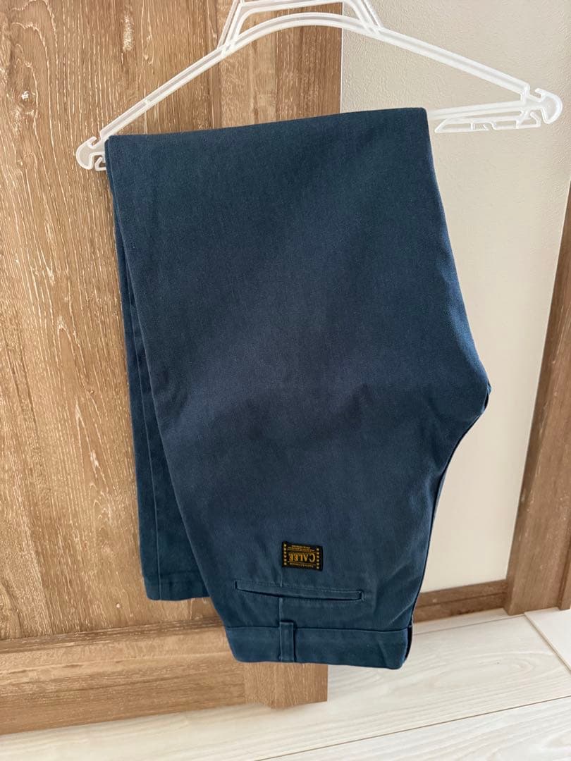 CALEE ベスト & パンツ セットアップ ワーク チノ 美品 ネイビー L