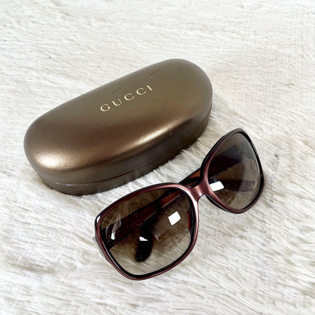 美品　GUCCI　サングラス　GG3411　GGロゴ　ブラウンレンズ・フレーム