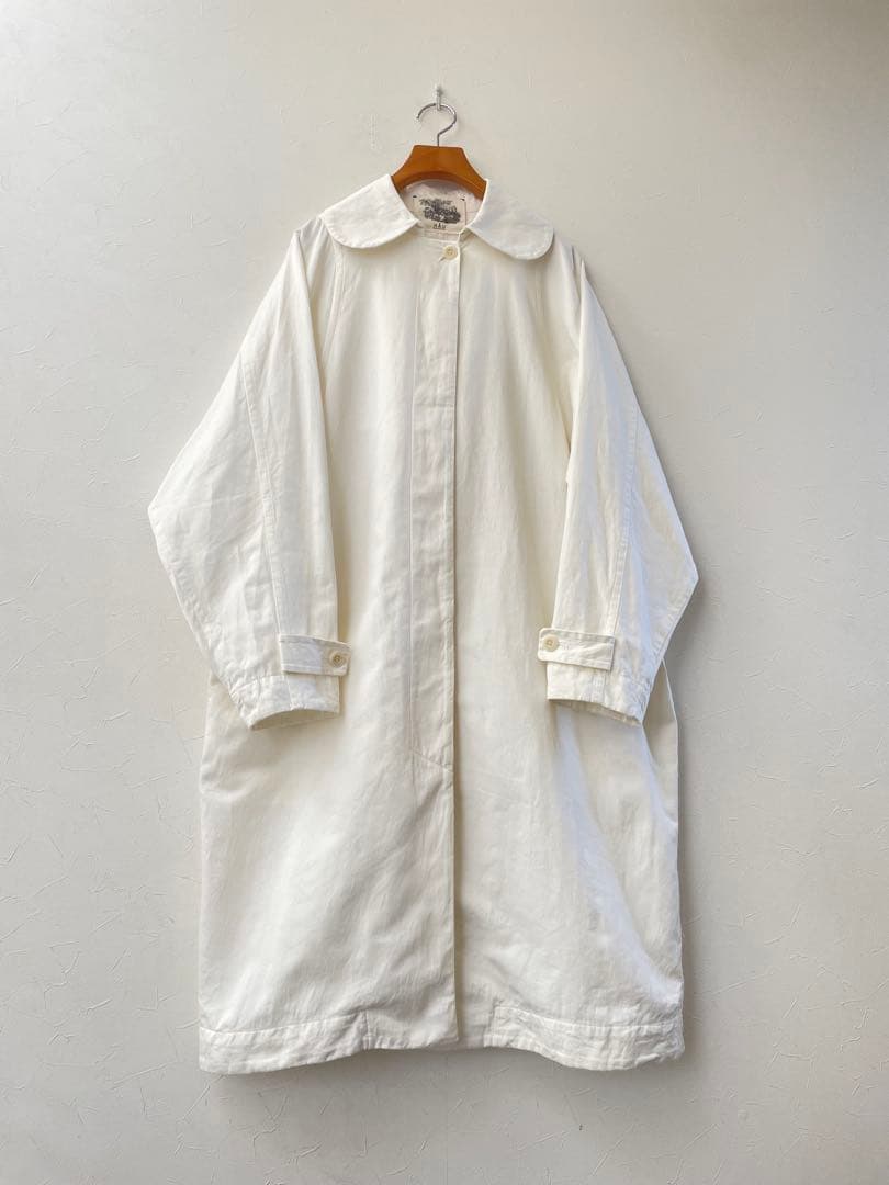 HAU ハウ　coat 'drole 丸襟　スプリングコート　ラウンドカラー