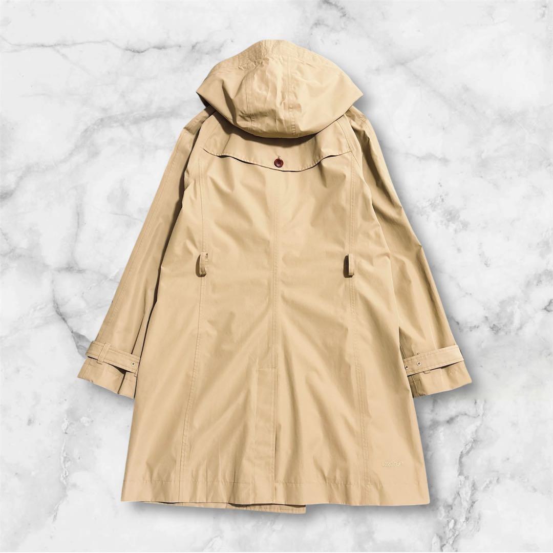 AIGLE｜38 取外しフード ゴアテックス トレンチコート ベルト ベージュ